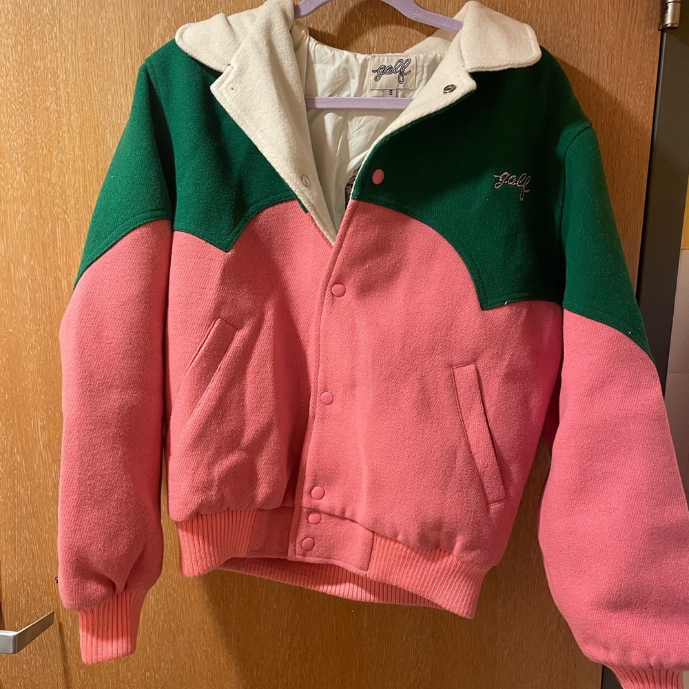 Tyler, the Creator Golf Wang RARE cowboy bomber jacket in pink and green